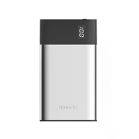TerraTec P40 Slim - Schwarz - Silber - Handy/Smartphone - Tablet - MP3/MP4 - GPS - E-Buchleser - Lithium-Ion (Li-Ion) - 4000 mAh - USB - 5 V