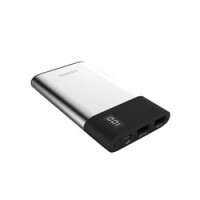 TerraTec P80 Slim - Schwarz - Metallisch - Handy/Smartphone - Tablet - MP3/MP4 - GPS - E-Buchleser - Lithium Polymer (LiPo) - 8000 mAh - USB - 5 V