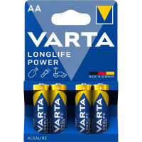 Varta 1x4 High Energy AA LR 6 - Einwegbatterie - AA - Alkali - 1,5 V - 4 Stück(e) - Blau