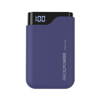RealPower PB-7500C Navy Blue - 7500 mAh - Schwarz - Blau