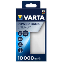 Varta Energy 10000 - Schwarz - Weiß - Universal - Lithium Polymer (LiPo) - 10000 mAh - USB - 3,7 V