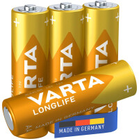 Varta 1x4 LR 6 - Einwegbatterie - AA - Alkali - 1,5 V - 4 St&uuml;ck(e) - 2600 mAh