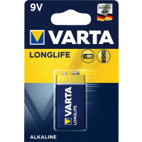 Varta Longlife Extra 9V Bloc - Einwegbatterie - Alkali - 9 V - 1 St&uuml;ck(e) - Blau - Gelb - 9V