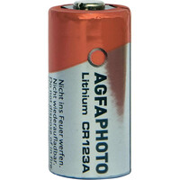 AgfaPhoto CR123A - Einwegbatterie - Lithium - 3 V - 1300 mAh - Grau - Rot