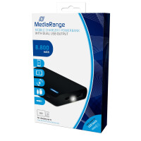 MEDIARANGE MR752 - Schwarz - Universal - Gummi - Status - Ja - LED - klar