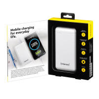 Intenso XS20000 Powerbank Zusatzakku LiPo 20000 mAh 7313552 - 20000 mAh - Lithium Polymer (LiPo) - 3,7 V - Weiß