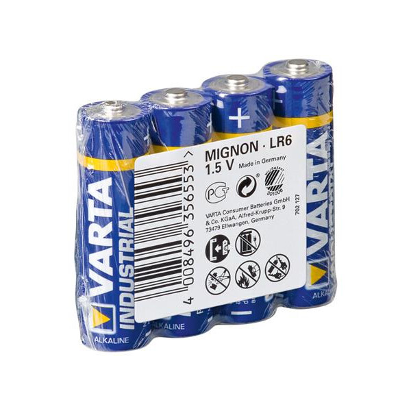 Varta Batterie Industrial Aa Mignon Lr6 Al 4006 Ind. Fol.4 - Batterie - Mignon (AA)