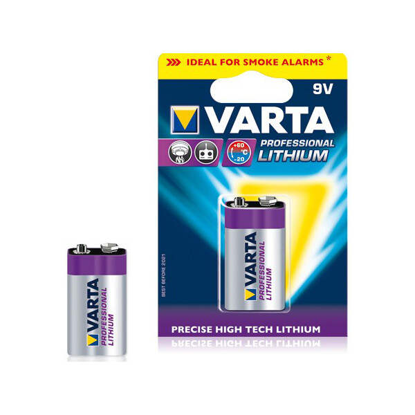 Varta Professional Lithium 9V - Einwegbatterie - 9V - Lithium - 9 V - 1 Stück(e) - 1200 mAh