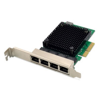 DIGITUS 4 Port 2,5 Gigabit Ethernet Netzwerkkarte, RJ45,...