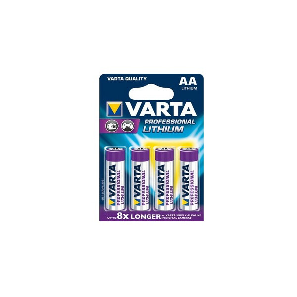 Varta Professional Lithium AA - Einwegbatterie - AA - Lithium - 1,5 V - 4 Stück(e) - 2900 mAh