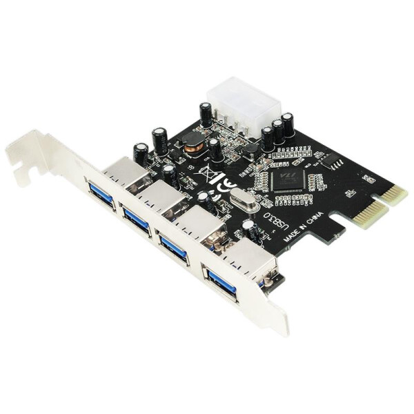 LogiLink PC0057A - PCIe - USB 3.2 Gen 1 (3.1 Gen 1) - PC - VIA VL805 - 5 Gbit/s - Windows 7 Home Basic - Windows 8 - Windows 8.1 - Windows Vista Home Basic - Windows XP Home