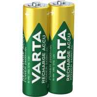 Varta Akku 2 x Mignon 2,6 Ah Blister - Wiederaufladbarer...