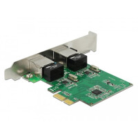 Delock 89999 - Eingebaut - Kabelgebunden - PCI Express - WLAN - 1000 Mbit/s - Grün