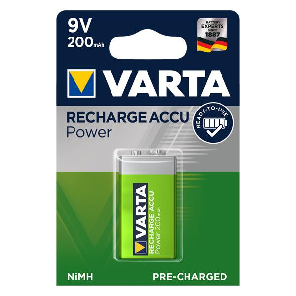 Varta Photo Accu POWER - Akku 9V-Block 200 mAh 9 V