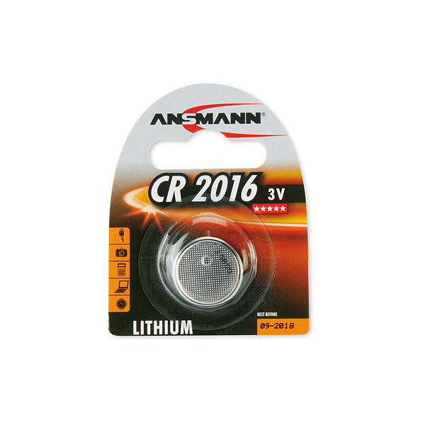 Ansmann CR 2016 - Einwegbatterie - CR2016 - Lithium-Ion (Li-Ion) - 3 V - 1 Stück(e) - Nickel