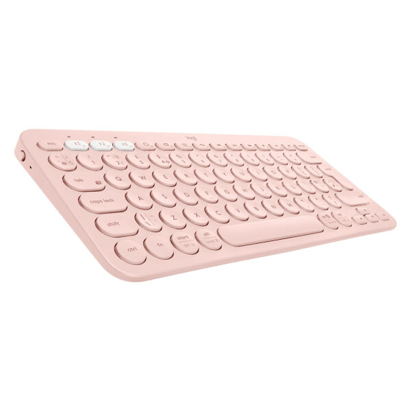 Logitech K380 Multi-Device - Mini - Bluetooth - QWERTY - Pink