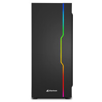 Sharkoon RGB Slider - Midi Tower - PC - Schwarz - ATX - micro ATX - Mini-ITX - Gaming - 15,7 cm
