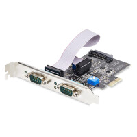 StarTech.com 2-Port Serial PCIe Card Dual-Port PCI Express to RS232/RS422/RS485 DB9