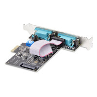 StarTech.com 2-Port Serial PCIe Card Dual-Port PCI Express to RS232/RS422/RS485 DB9