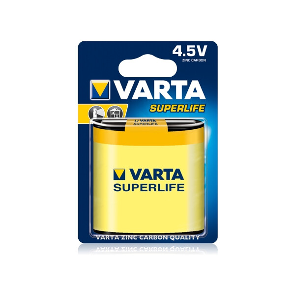 Varta 42341 - Einwegbatterie - Zink-Karbon - 4,5 V - 1 Stück(e) - Gelb - 80 mm