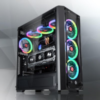 RAIJINTEK PONOS TG4 - Desktop - PC - Schwarz - ATX - EATX - EEB - micro ATX - Mini-ATX - SPCC - Gaming