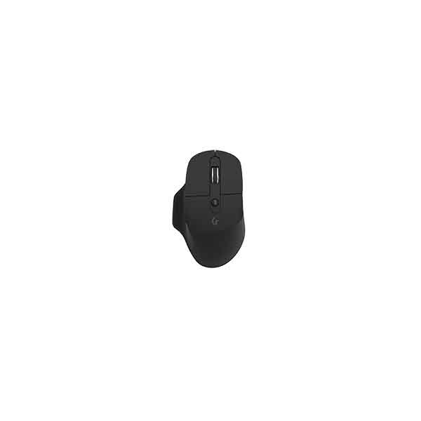 KeySonic Mouse with scroll wheel BT & RF USB dongle AA battery grip surface black - Maus