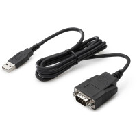 HP Adapter - USB zu seriell - Schwarz - USB Typ-A - DB-9...