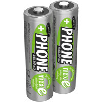 Ansmann Blister 2 X DECT Accu - AA - 800mAh - AA / HR6 - Nickel-Metallhydrid (NiMH) - 1,2 V - 800 mAh - Schwarz