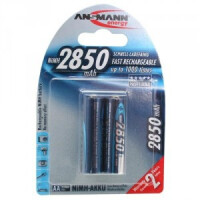 Ansmann Akku 2 x Mignon 2.85 Ah Blister - Wiederaufladbarer Akku - AA - Nickel-Metallhydrid (NiMH) - 1,2 V - 2 St&uuml;ck(e) - 2850 mAh