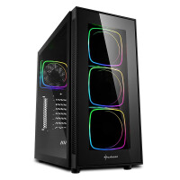 Sharkoon TG6 RGB - Midi Tower - PC - Schwarz - ATX -...