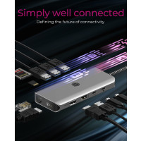 ICY BOX D ICY BOX IB-DK4061-CPD USB-C 12-Port 100W DockingStation
