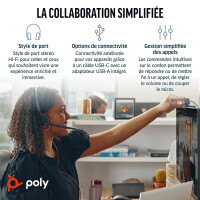 HP Poly BW 3220 USB-C HS+USB-C/A (Bulk) - Headset