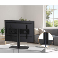 Manhattan 462297 - 81,3 cm (32 Zoll) - 165,1 cm (65 Zoll) - 100 x 100 mm - 600 x 400 mm - Stahl - Gehärtetes Glas - Schwarz