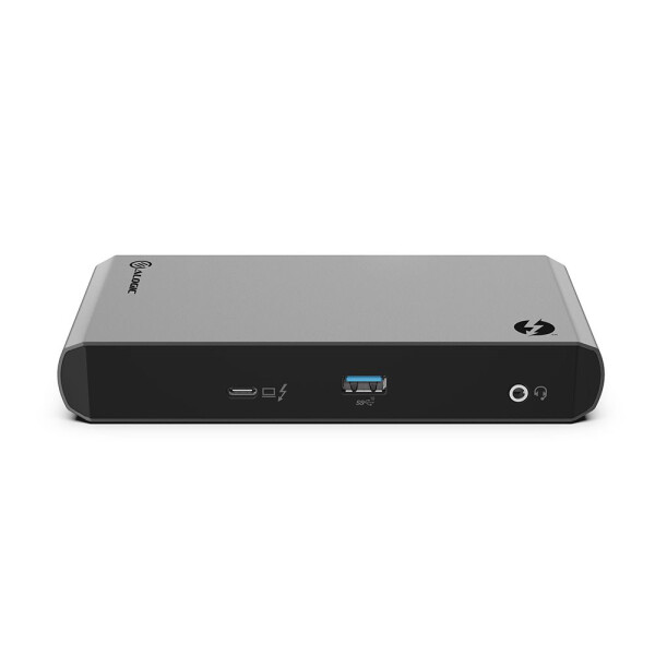 Alogic TB3DTRG2 - Kabelgebunden - USB 3.2 Gen 2 (3.1 Gen 2) Type-C - 60 W - 3,5 mm - 10,100,1000 Mbit/s - Schwarz - Grau