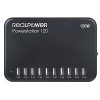 RealPower Power Station 120 - Indoor - AC - Schwarz