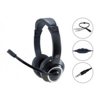 Conceptronic POLONA02BA - Kopfh&ouml;rer - Kopfband - Gaming - Schwarz - Binaural - 2 m