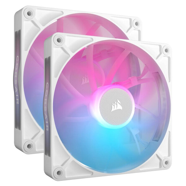 Corsair RX RGB Series iCUE LINK RX140 White 140mm Fan Dual Kit