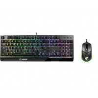 MSI S11-04DE601-CLA - USB - Mechanischer Switch - QWERTY - RGB-LED - Schwarz - Maus enthalten