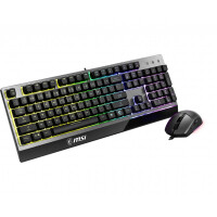 MSI S11-04DE601-CLA - USB - Mechanischer Switch - QWERTY - RGB-LED - Schwarz - Maus enthalten