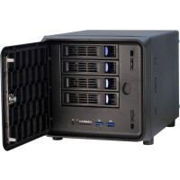 Inter-Tech SC-4100 - Rack - Server - Schwarz - Mini-ITX - Stahl - 1U