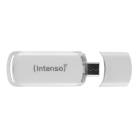 Intenso Flash Line - 128 GB - USB Typ-C - 3.2 Gen 1 (3.1 Gen 1) - 70 MB/s - Kappe - Wei&szlig;