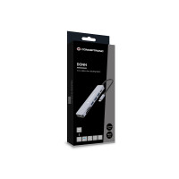 Conceptronic DONN19G 7-in-1 USB 3.2 Gen 1 Dockingstation - HDMI - USB-A 3.0 x 3 - SD - TF/MicroSD - 100W USB PD - Kabelgebunden - USB 3.2 Gen 1 (3.1 Gen 1) Type-C - 100 W - Grau - MicroSD (TransFlash) - SD - 5 Gbit/s