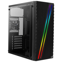 AEROCOOL ADVANCED TECHNOLOGIES Aerocool Streak - Midi Tower - PC - Schwarz - ATX - micro ATX - Mini-ITX - Acrylnitril-Butadien-Styrol (ABS) - SPCC - Multi