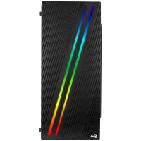 AEROCOOL ADVANCED TECHNOLOGIES Aerocool Streak - Midi Tower - PC - Schwarz - ATX - micro ATX - Mini-ITX - Acrylnitril-Butadien-Styrol (ABS) - SPCC - Multi