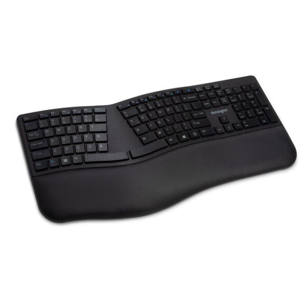 Kensington Pro Fit Ergo - Volle Größe (100%) - RF Wireless + Bluetooth - QWERTY - Schwarz