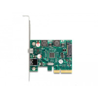 Delock PCI Express x4 Karte zu 1 x extern USB 10 Gbps Type-C Buchse+ 1 10 - PCI-Express