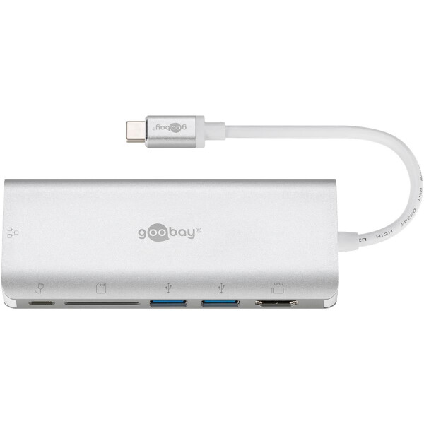 Wentronic 76788 - USB Typ-C - 10,100,1000 Mbit/s - Silber - SD - 4K Ultra HD - 30 Hz