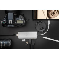 Wentronic 76788 - USB Typ-C - 10,100,1000 Mbit/s - Silber - SD - 4K Ultra HD - 30 Hz