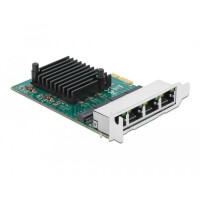 Delock 89025 - Eingebaut - Verkabelt - PCI Express - Ethernet - 1000 Mbit/s - Schwarz - Grün - Metallisch