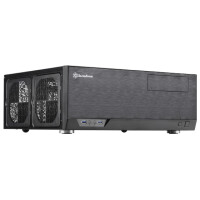 SilverStone Grandia GD09 - Desktop - PC - Schwarz - ATX - micro ATX - Aluminium - Kunststoff - Stahl - 2x 120 mm